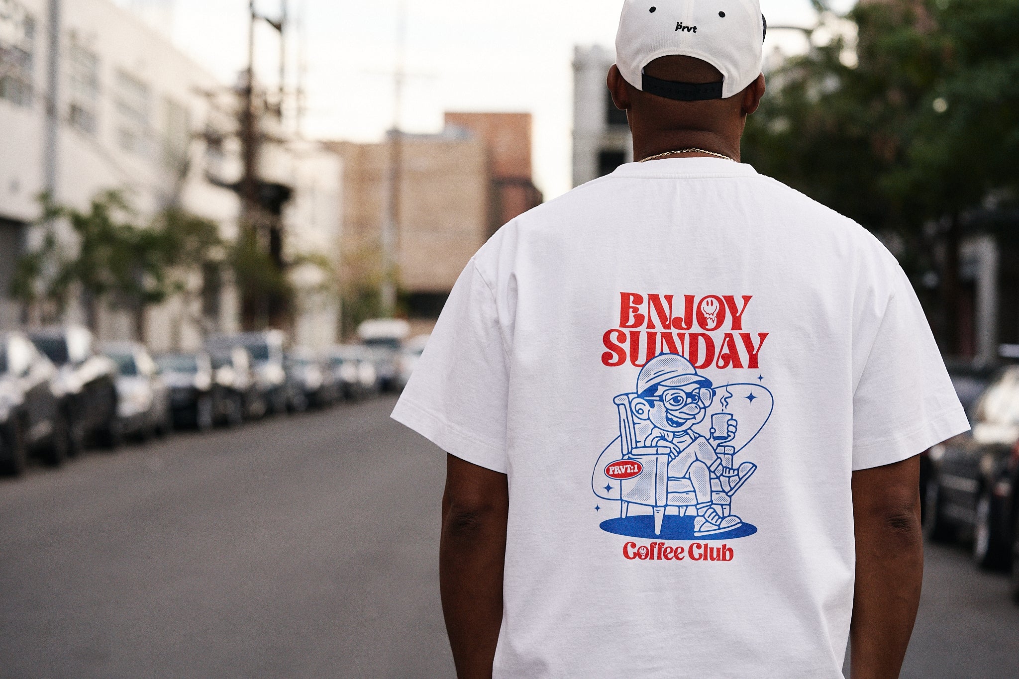 Enjoy Sunday Tee - White