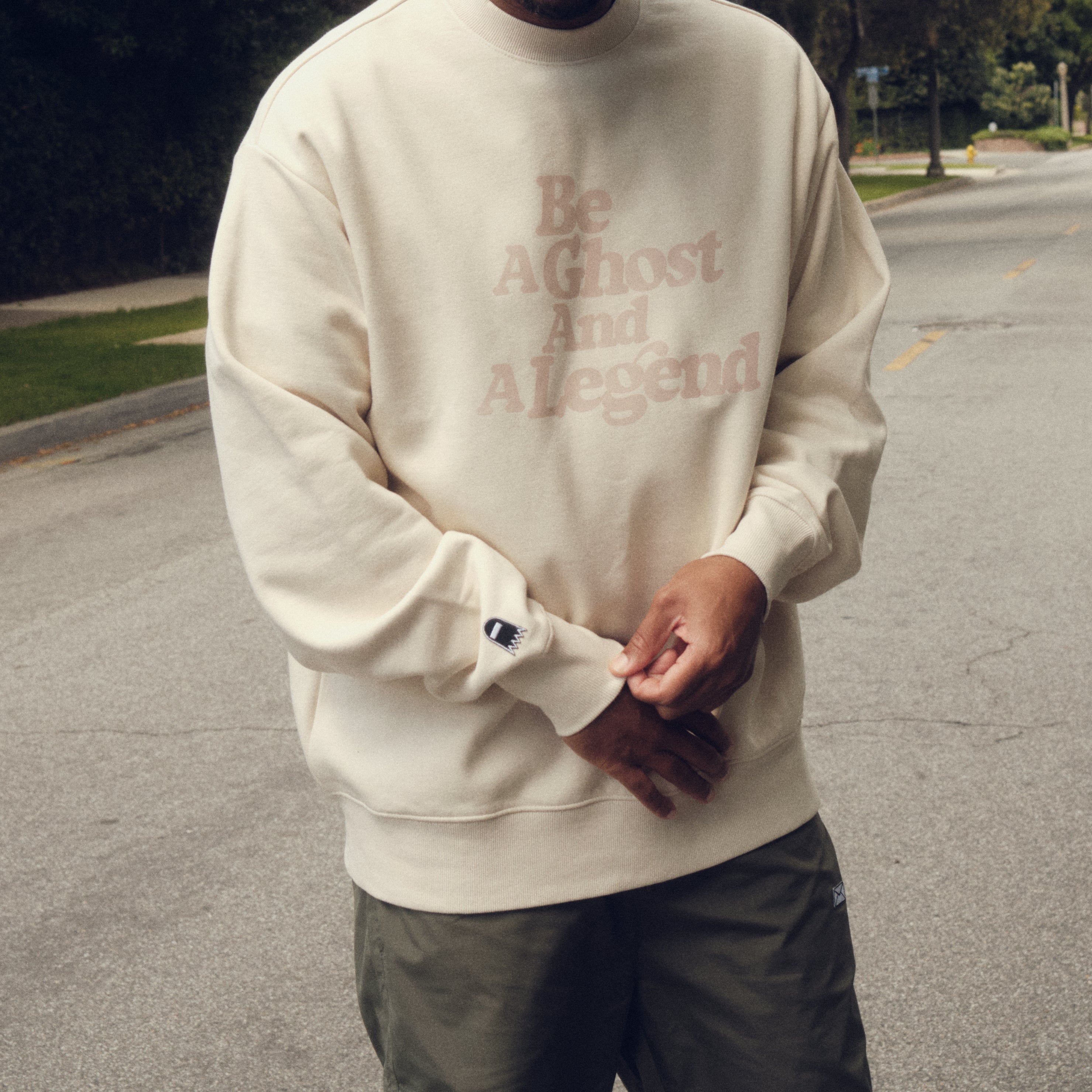 Be A Legend Crewneck -  Ecru